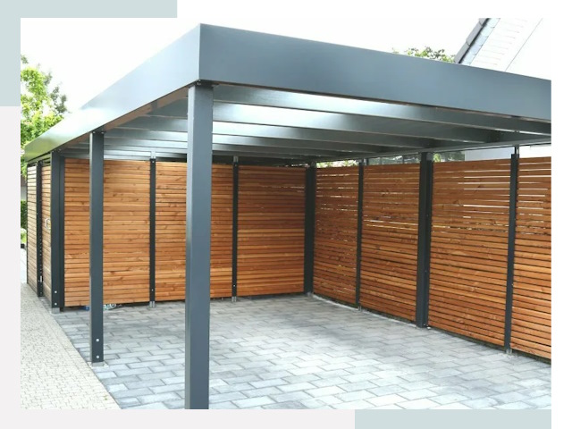 Навесы для парковки в Сестрорецке