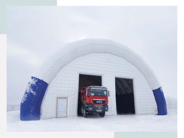 Мобильные ангары в Сестрорецке