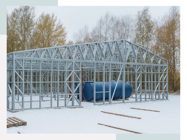 Металлические ангары в Сестрорецке