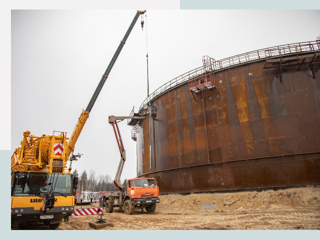 Монтаж резервуаров в Сестрорецке от 615 руб. за м³