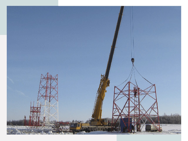 Монтаж вышек связи в Сестрорецке