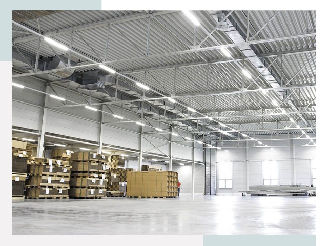 Освещение ангаров в Сестрорецке